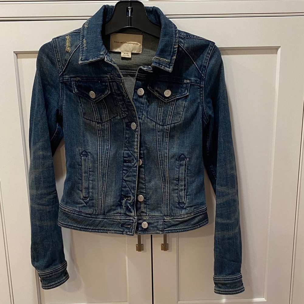 Pilcro and the Letterpress Dark Blue Jean Jacket
